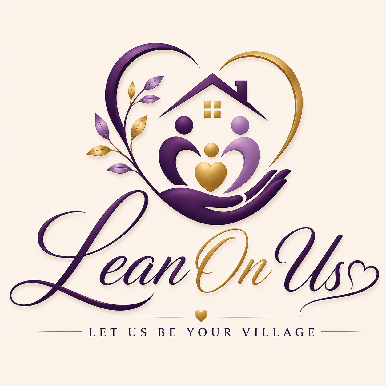 Lean On Us logo — Let Us Be Your Village